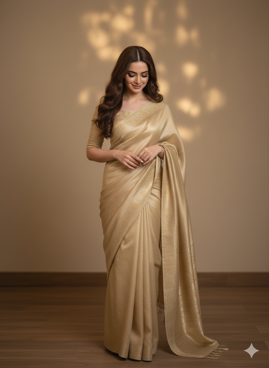 Gold Tissue Silk