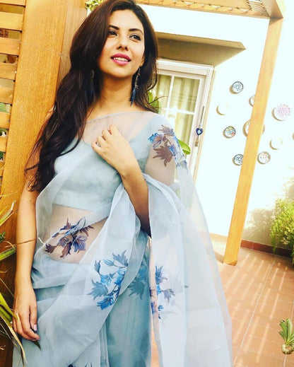 Surmai Stitched saree