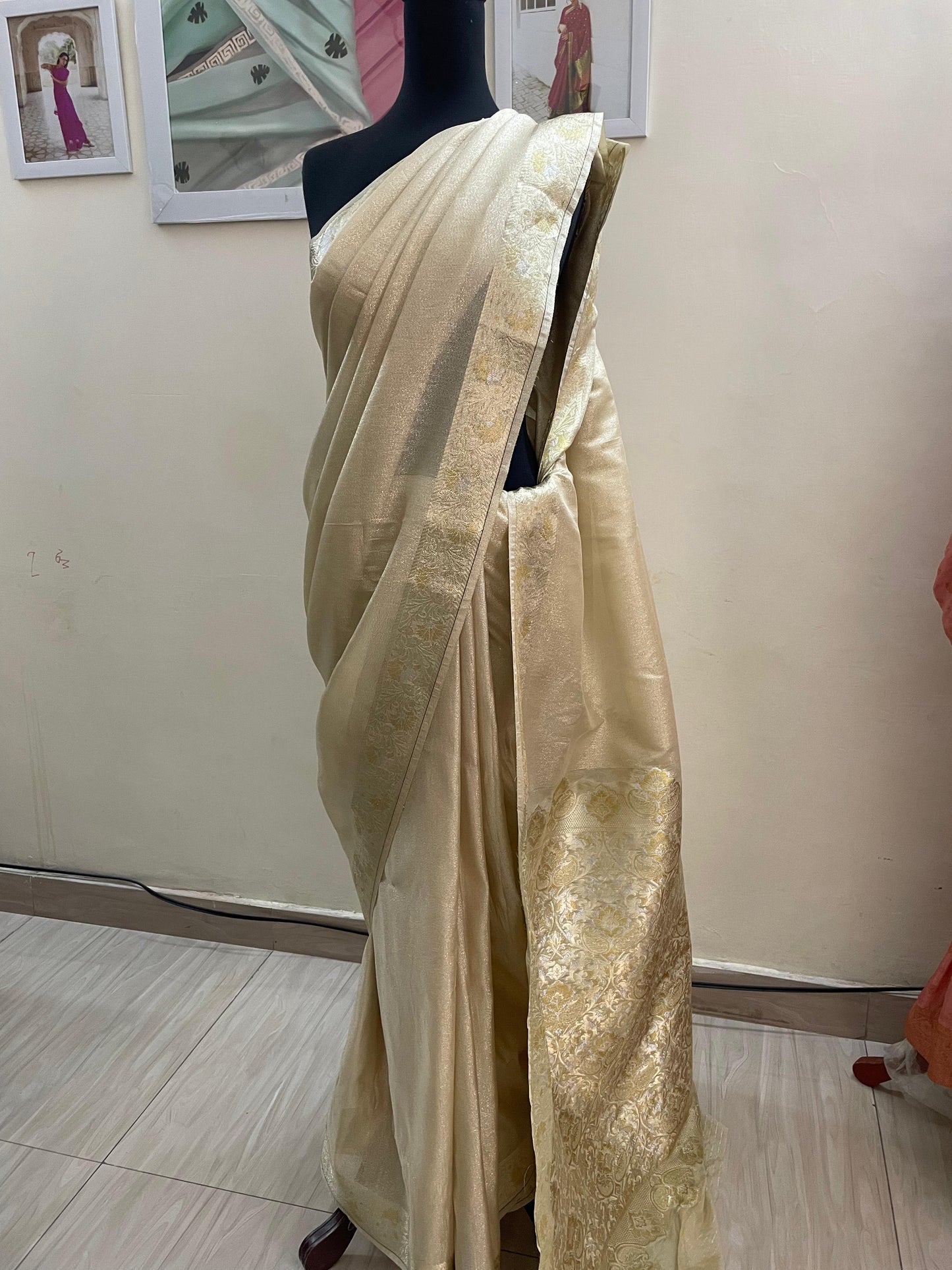 Gold Tissue Silk