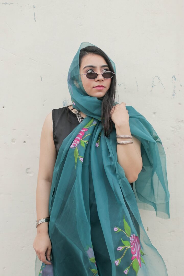 Teal rose