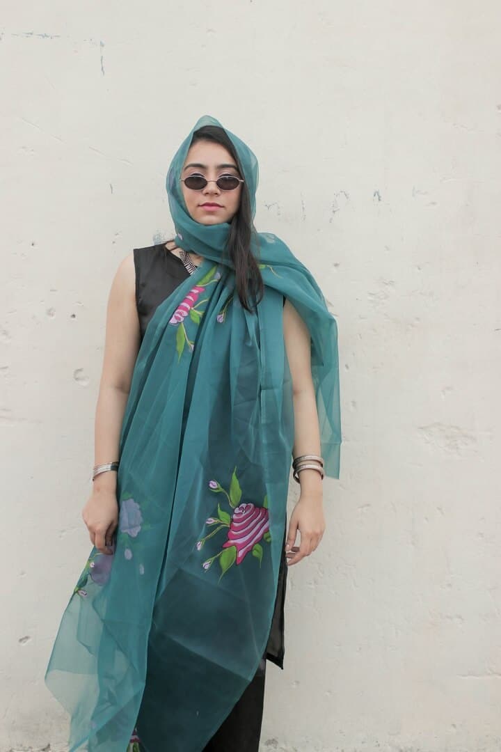 Teal rose